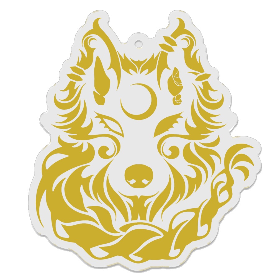 【常設】夜鳴鬼カゲリ シンボルマーク アクリルキーホルダー70 x 70 (mm)