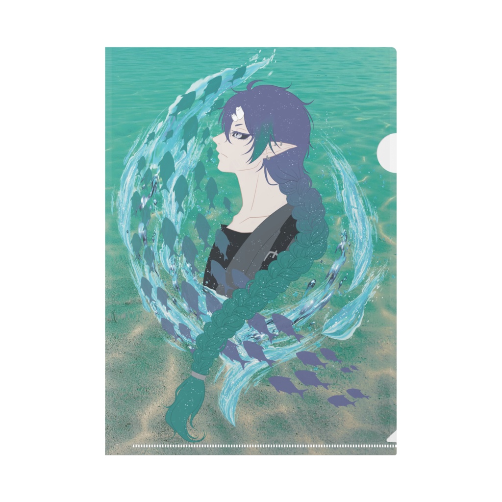 夜鳴鬼カゲリ A4クリアファイル 魚群