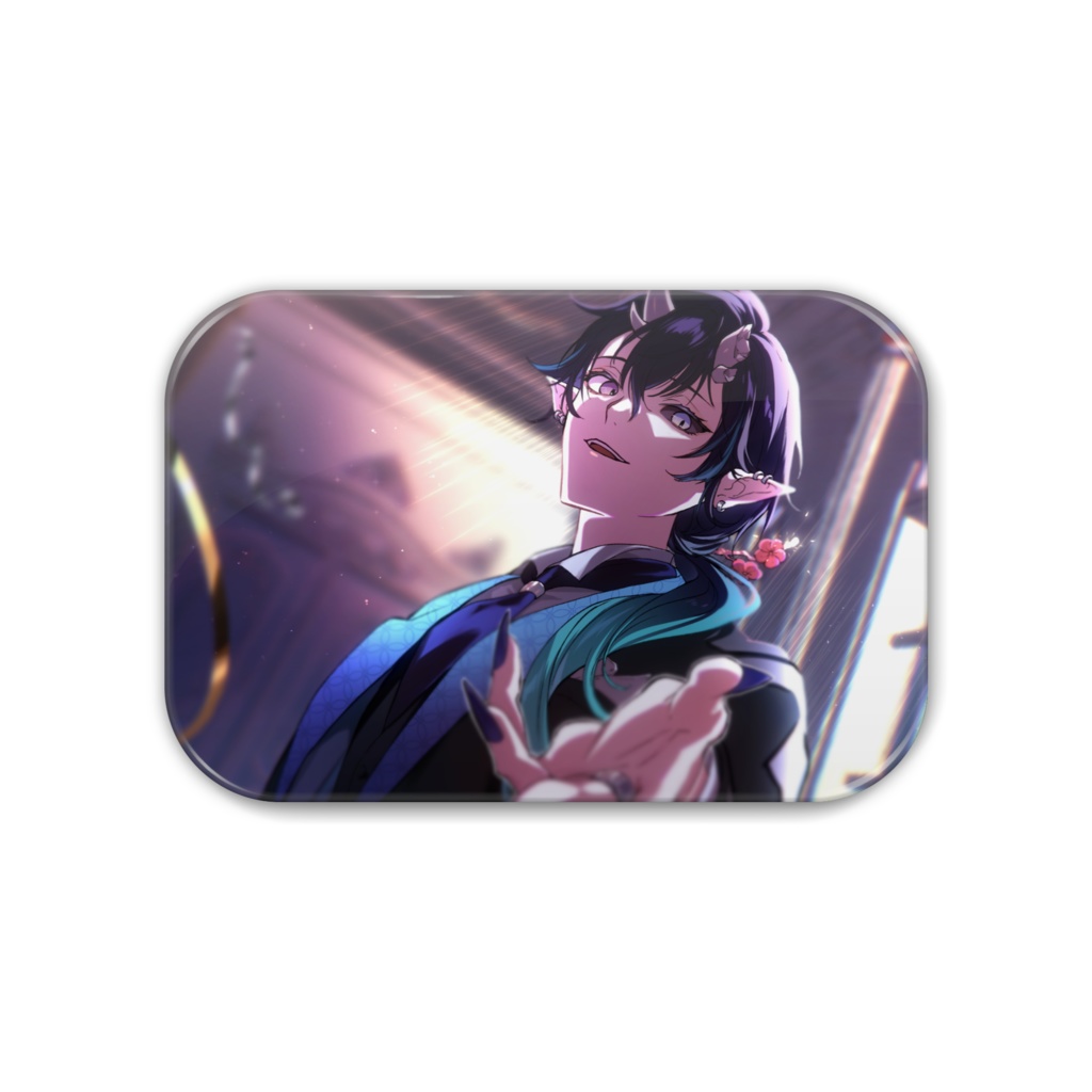 【期間限定】夜鳴鬼カゲリ2周年記念 角丸缶バッジ