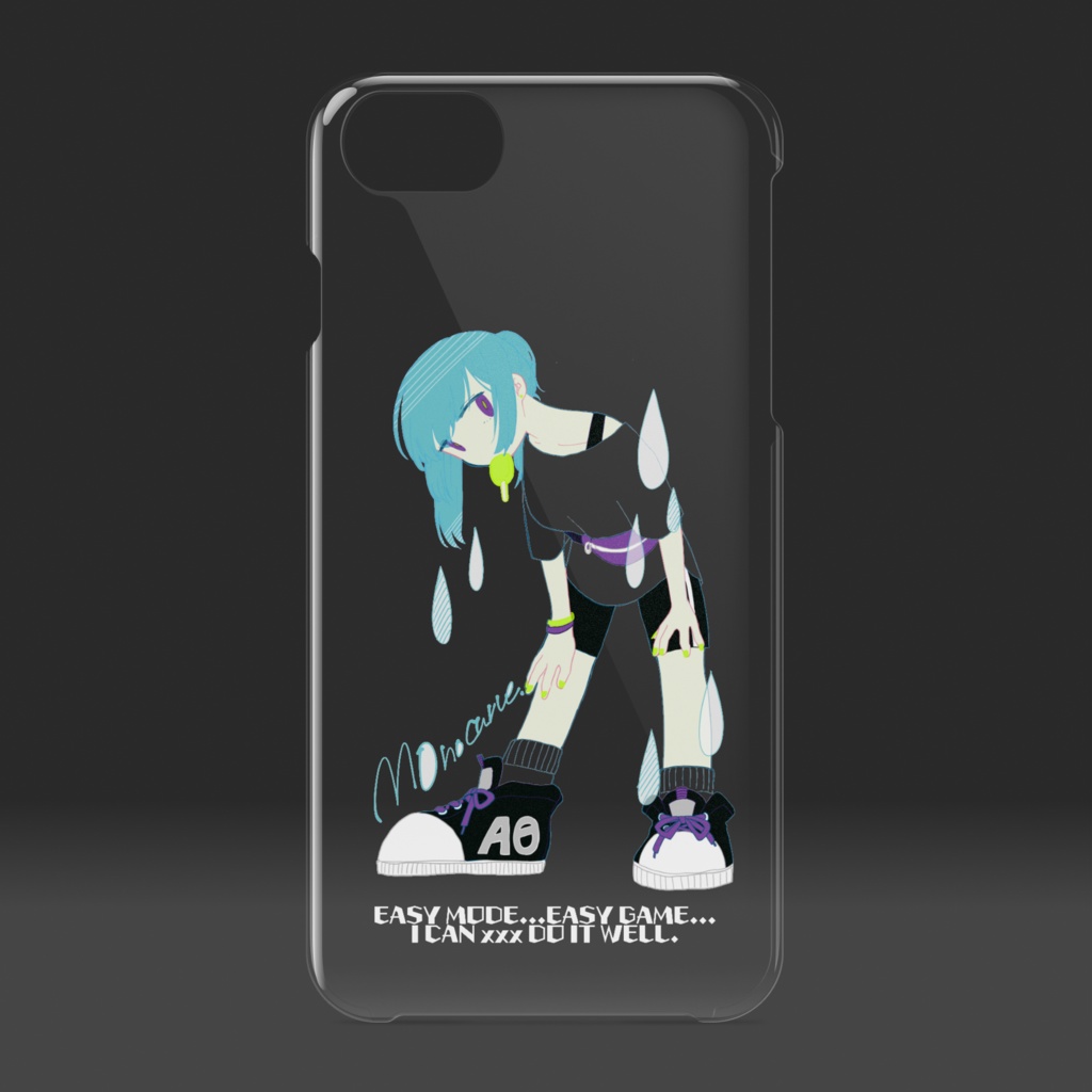 iPhoneケース(クリア) 笠音アオ