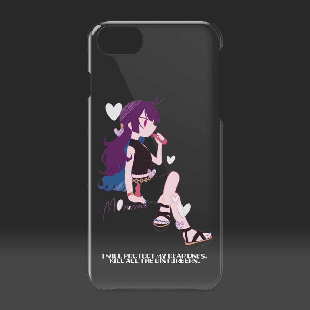 iPhoneケース(クリア) 智珠らんか