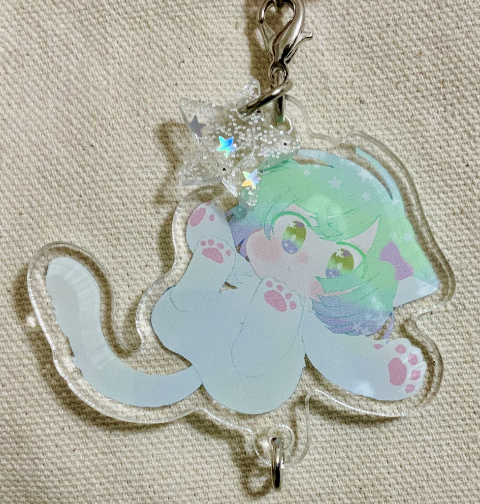 もふもふじゅーさんさい つながるアクリルキーホルダー
