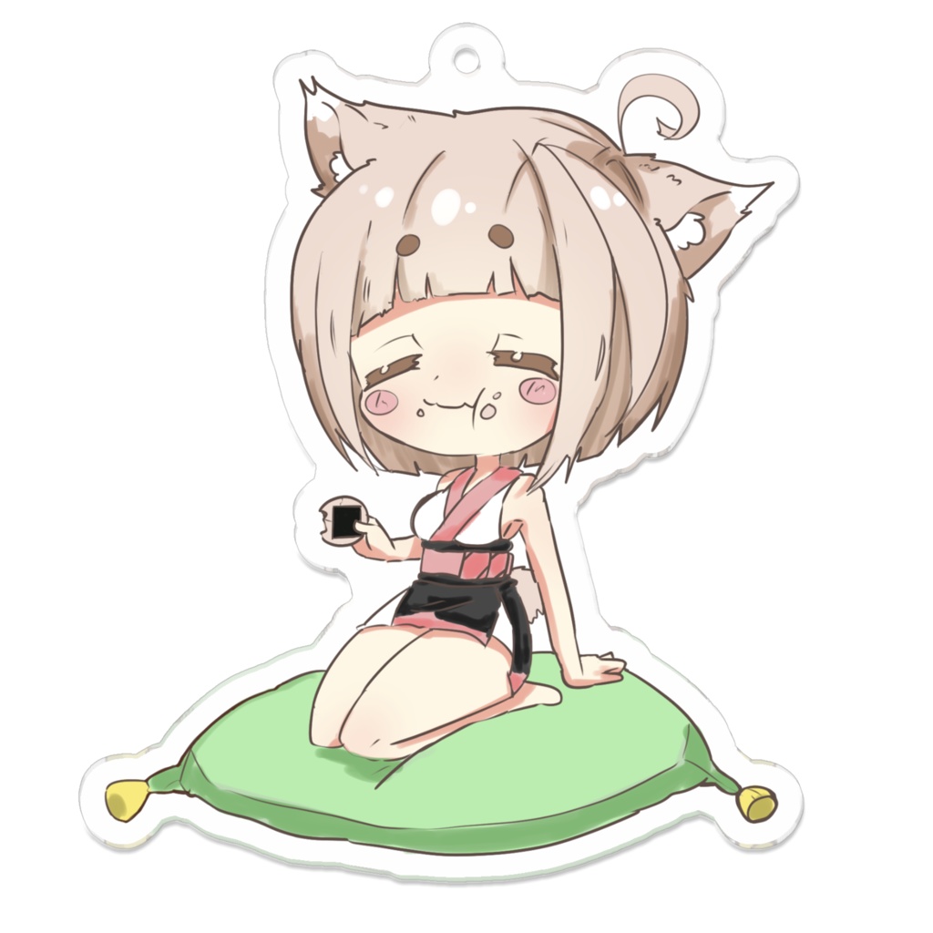 天狐ニナ もちもちキーホルダー