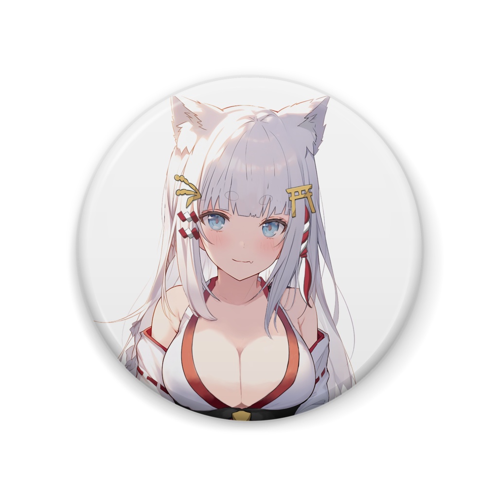 稲取神もちぎつね缶バッジ