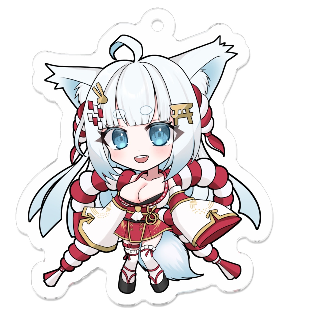 もちぎつねアクリルキーホルダー