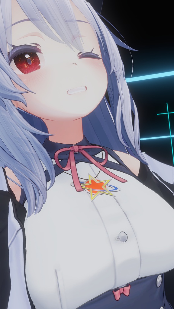 【3アバター対応】 星の輝きのペンダント ☆Stellaire Étoile Soleil☆【VRChat想定】