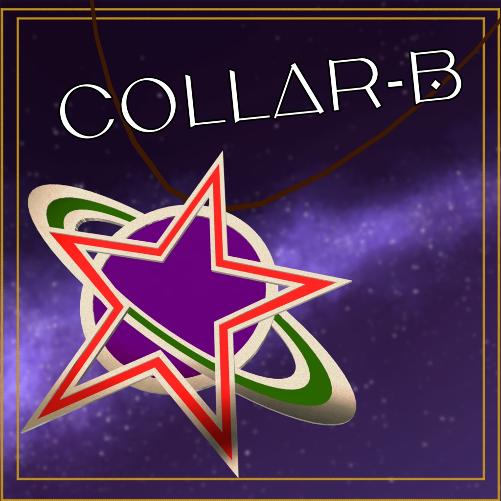 【3アバター対応】 星の輝きのペンダント ☆Stellaire Étoile Soleil☆【VRChat想定】