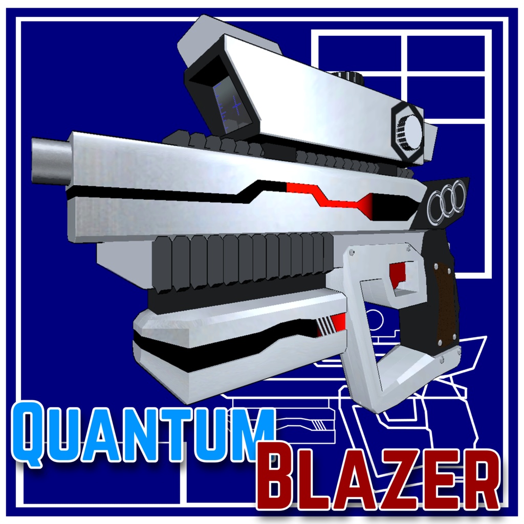 【VRChat向け】オリジナル銃器 Quantum blazer