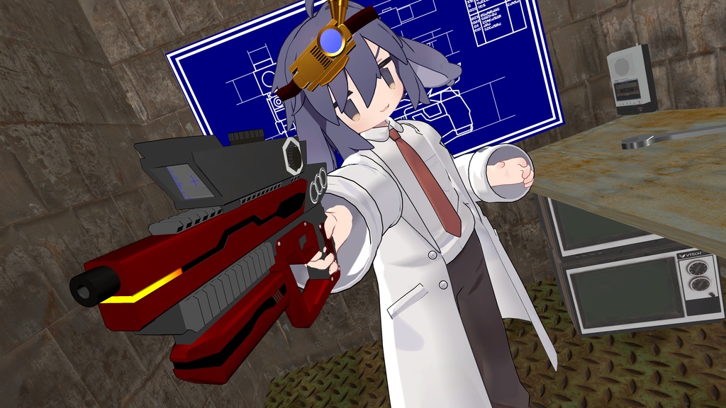 【VRChat向け】オリジナル銃器 Quantum blazer