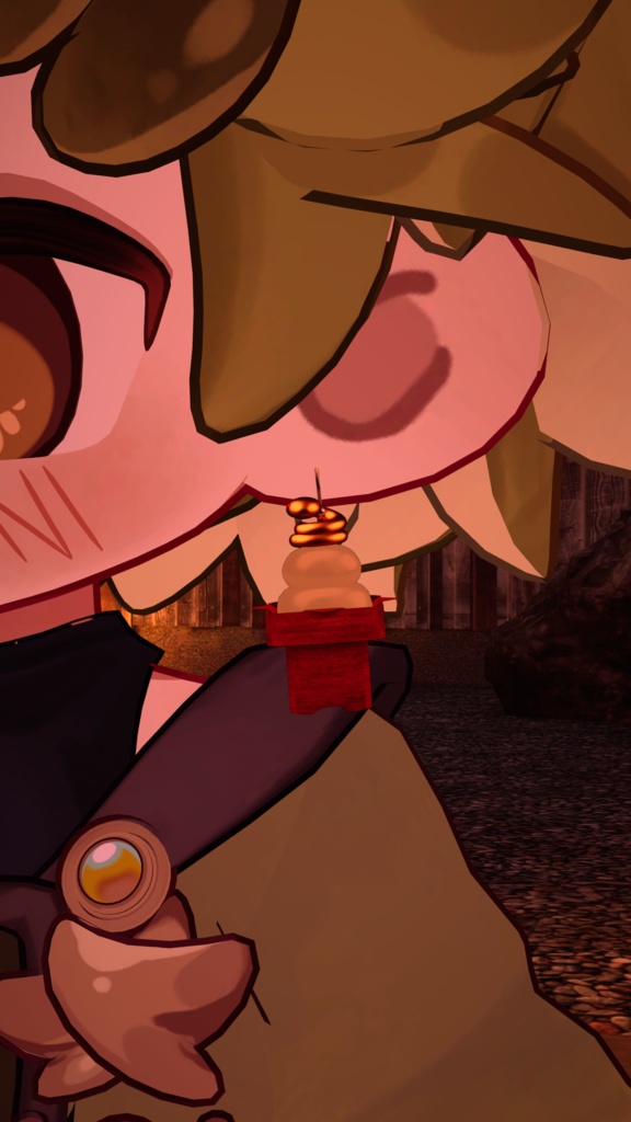 【VRC想定】乙巳鏡餅 (ピアスプレハブ付き)