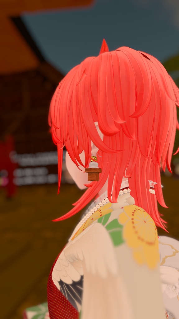 【VRC想定】乙巳鏡餅 (ピアスプレハブ付き)