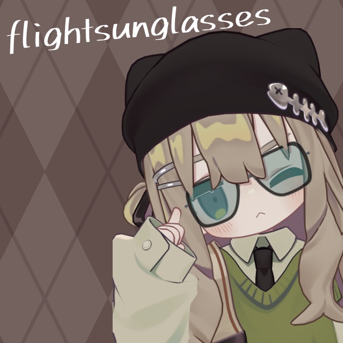 【VRChat想定】MA対応キプフェル対応メガネ6点セット👓