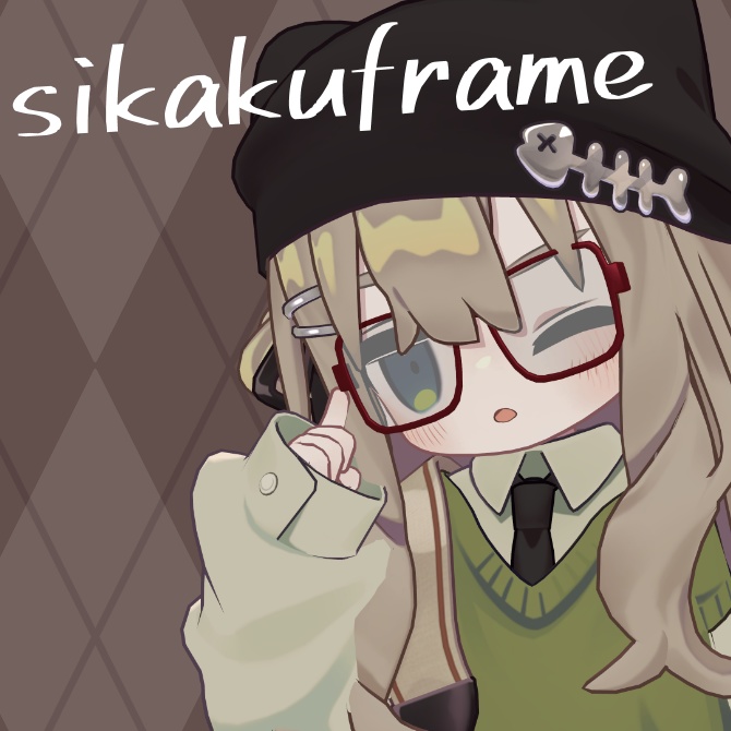 【VRChat想定】MA対応キプフェル対応メガネ6点セット👓