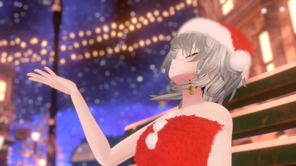【VRChat想定】🎄 December to Santa - お菓子なイヤリング🎄