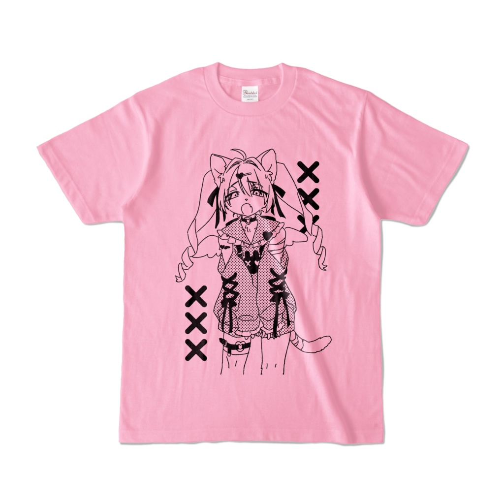ツインテちゃんTシャツ　ピンク