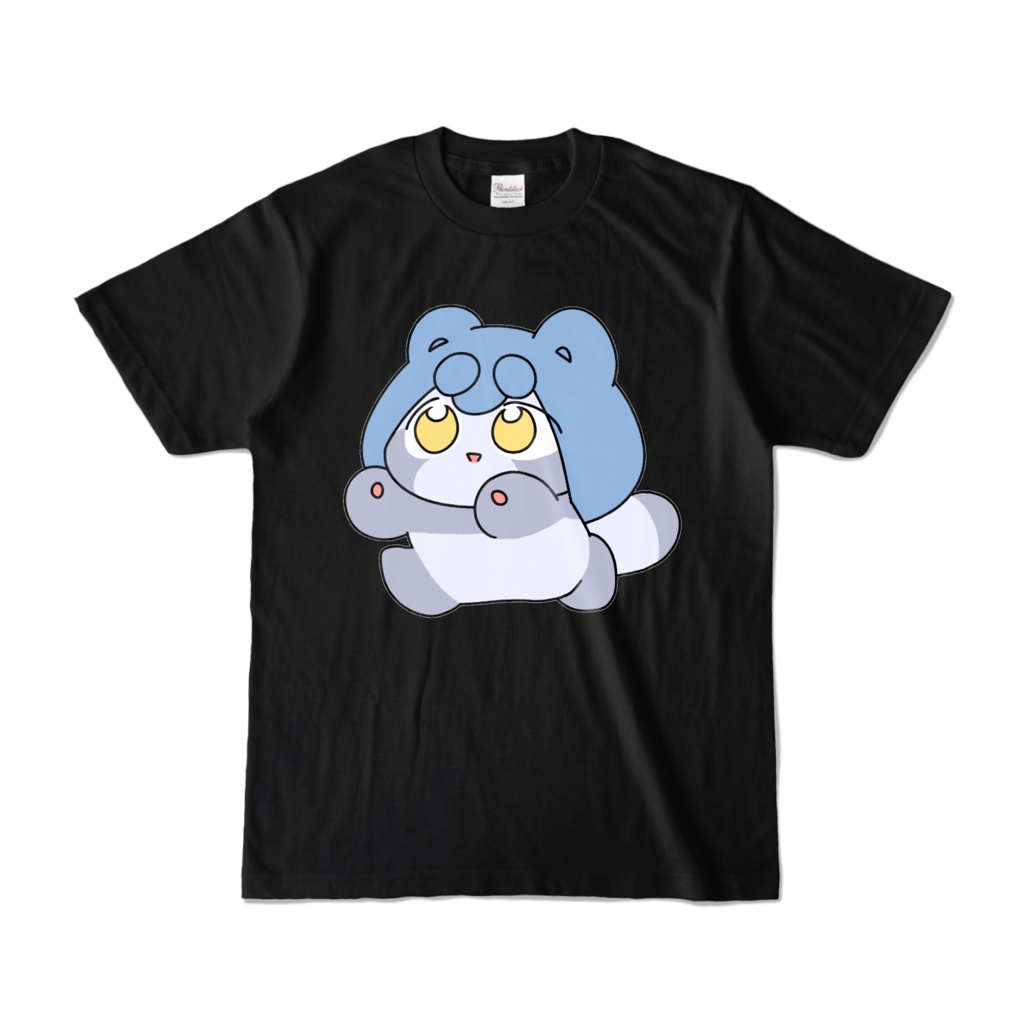 たぬきチャンTシャツ　黒