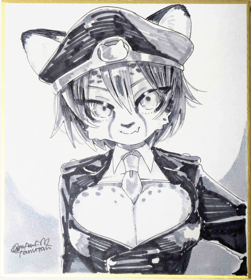 アナログ原画　色紙