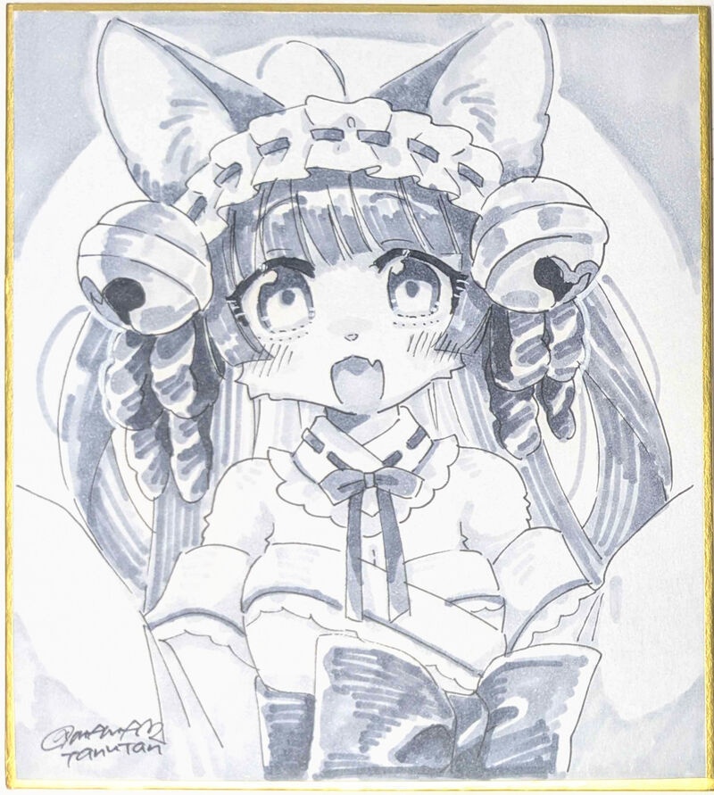 アナログ原画　色紙