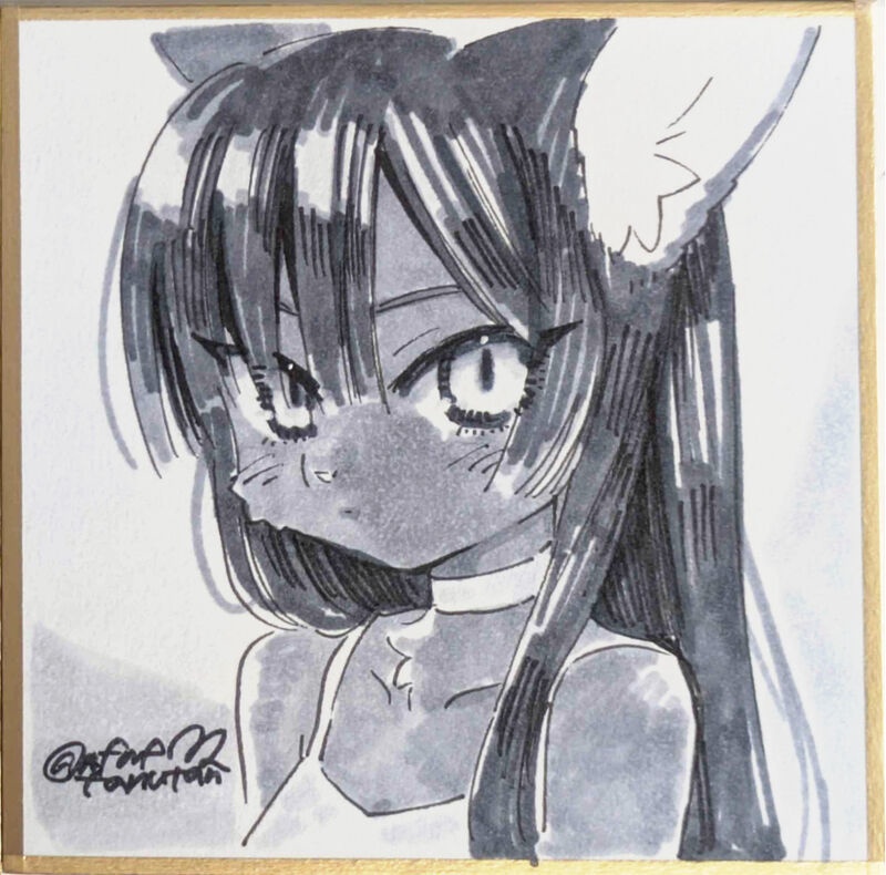 アナログ原画　豆色紙