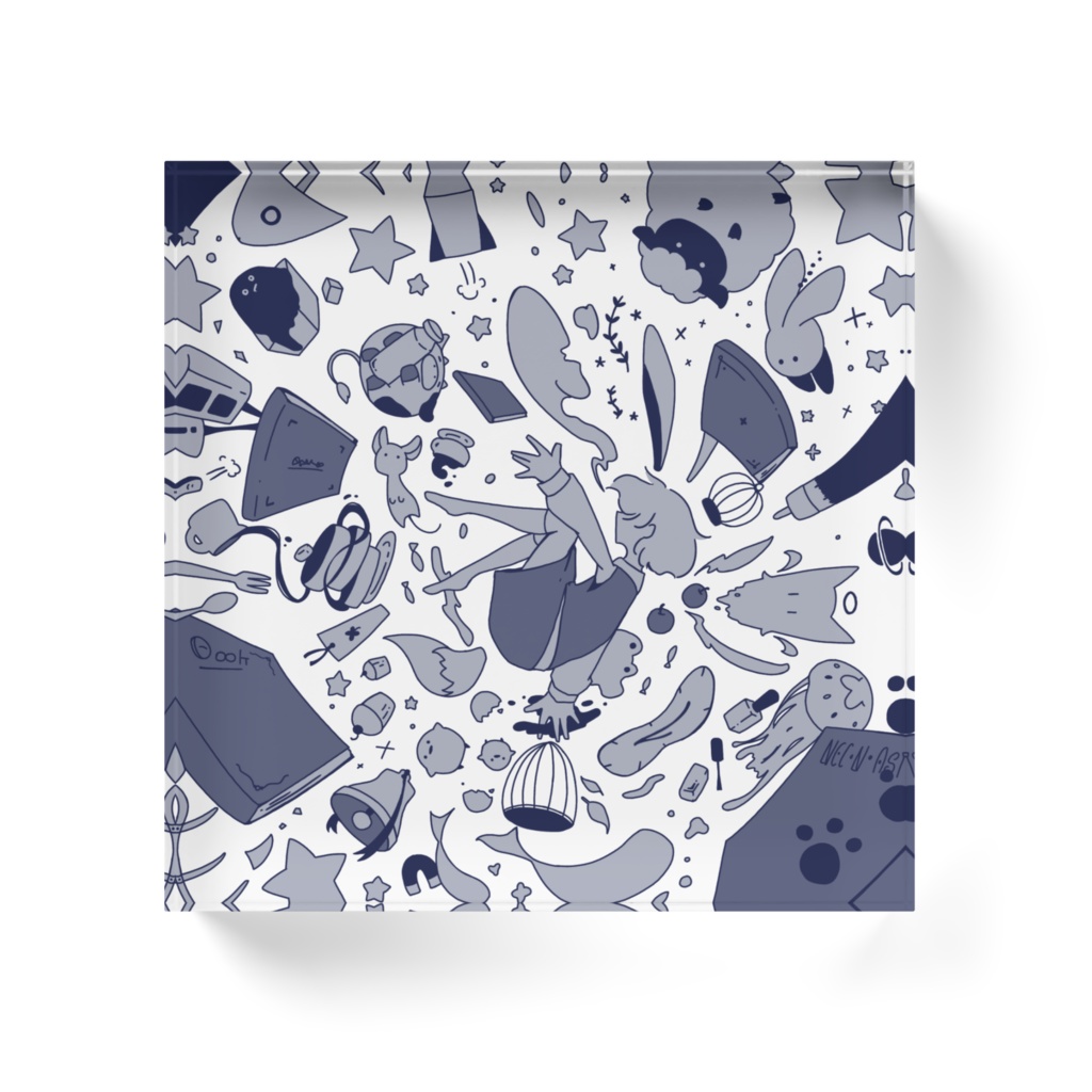 からくり本屋は夢の中 アクリルブロック