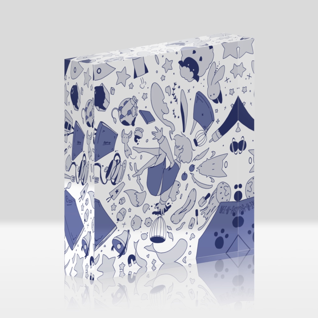 からくり本屋は夢の中　アクリルブロック