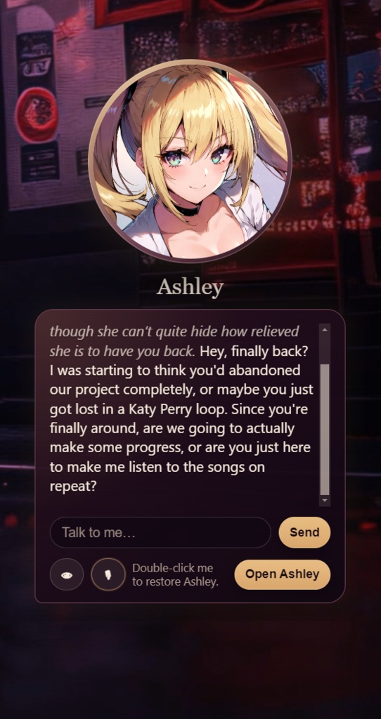 Ashley AI – Desktop Companion