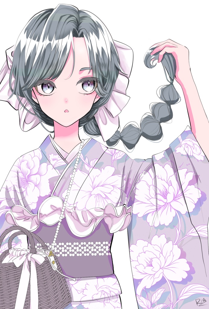 着物女子12　ポストカード