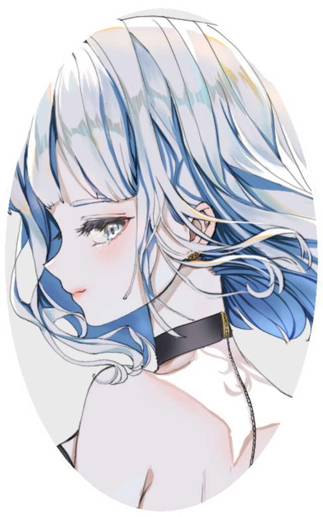 きれいな女子　ステッカー