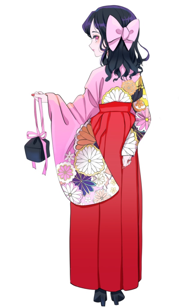 着物女子8　ステッカー