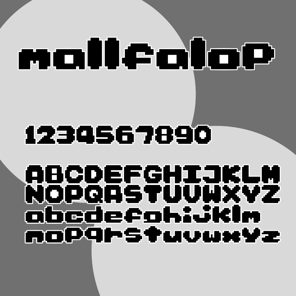 フリーフォント「マロファロップ」(無料・商用可)【不定期配布】