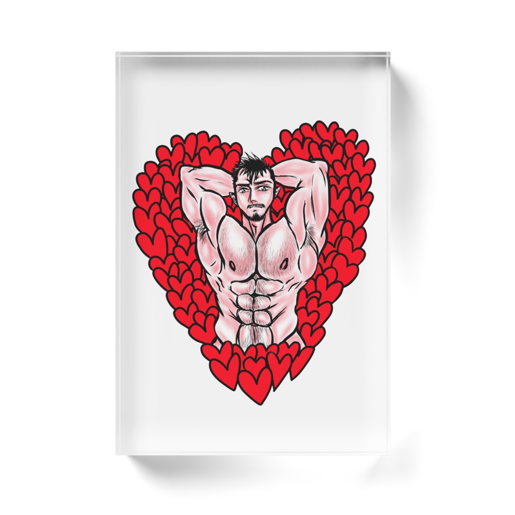 溢れるバレンタイン アクリルブロック