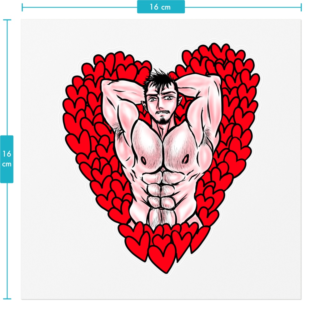 溢れるバレンタイン ステッカー