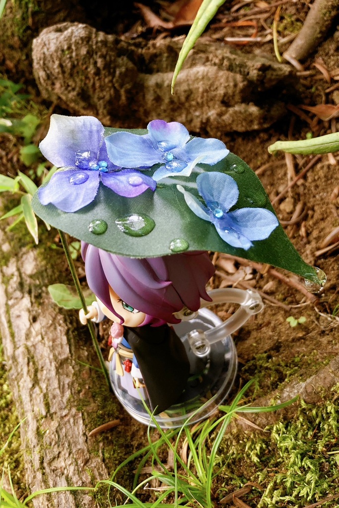 紫陽花の雨傘(オビツ11&ねんどろいど用)