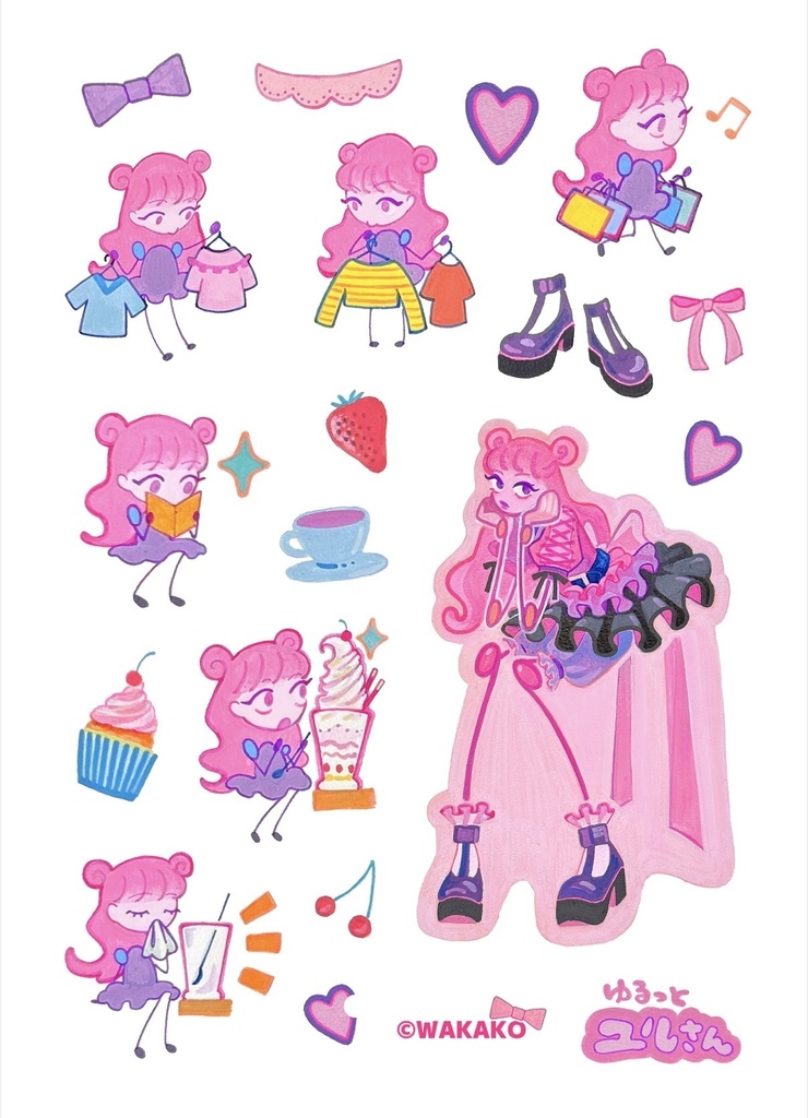 ゆるっとユルさん　シール