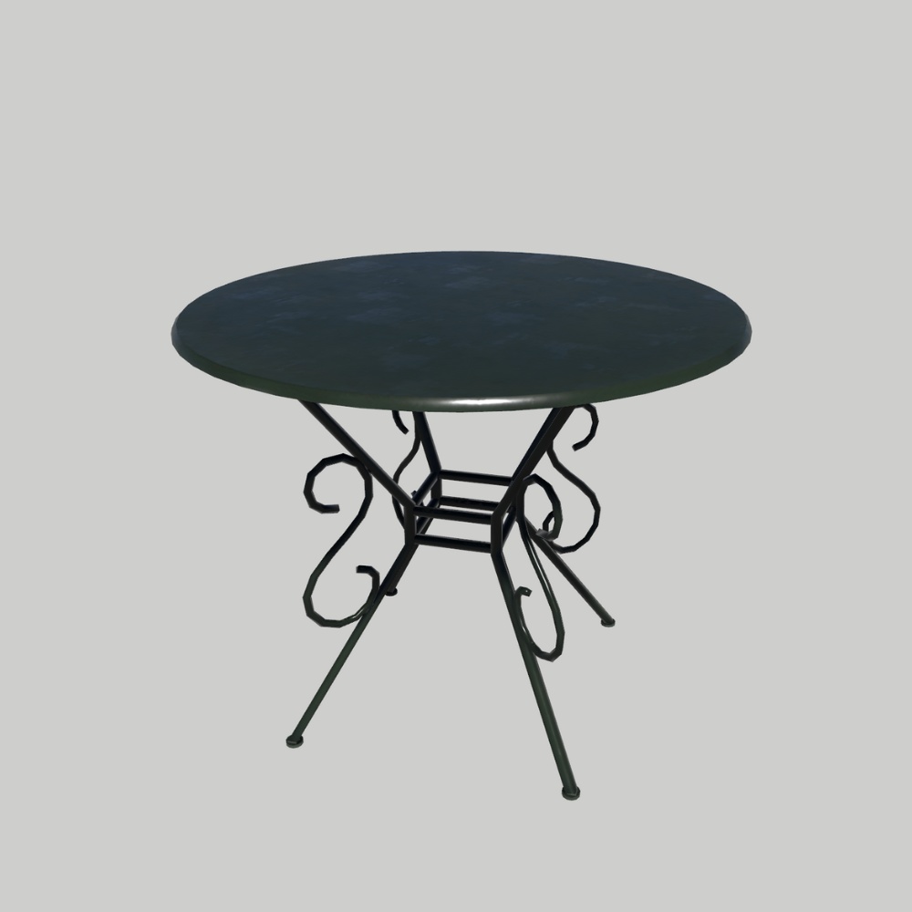 【無料お試し有 3Dモデル】ガーデンテーブルセット - GardenTableSet -【Free Trial】