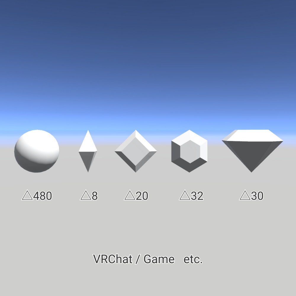 【無料お試し有 3Dモデル】クリスタル&ジェムセット - Crystal&GemSet -【Free Trial】