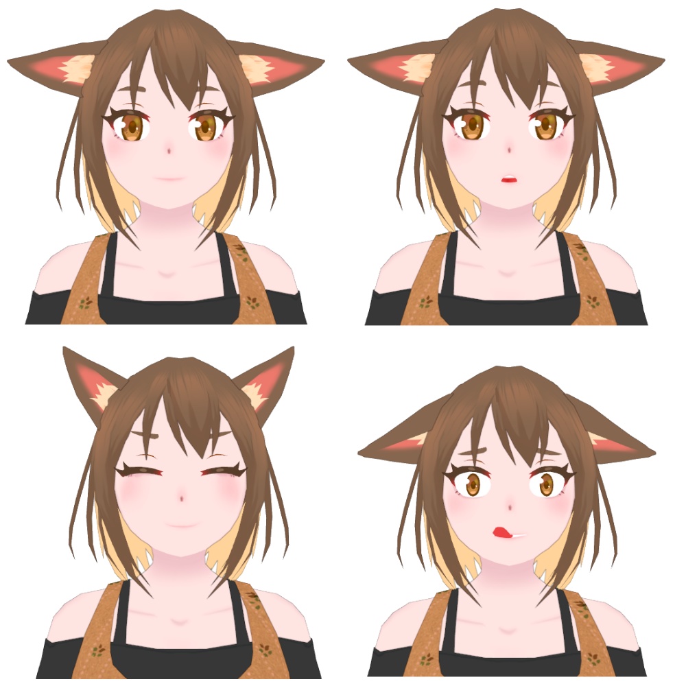 【3Dモデル】ラッテ( Latte ) VRChat想定