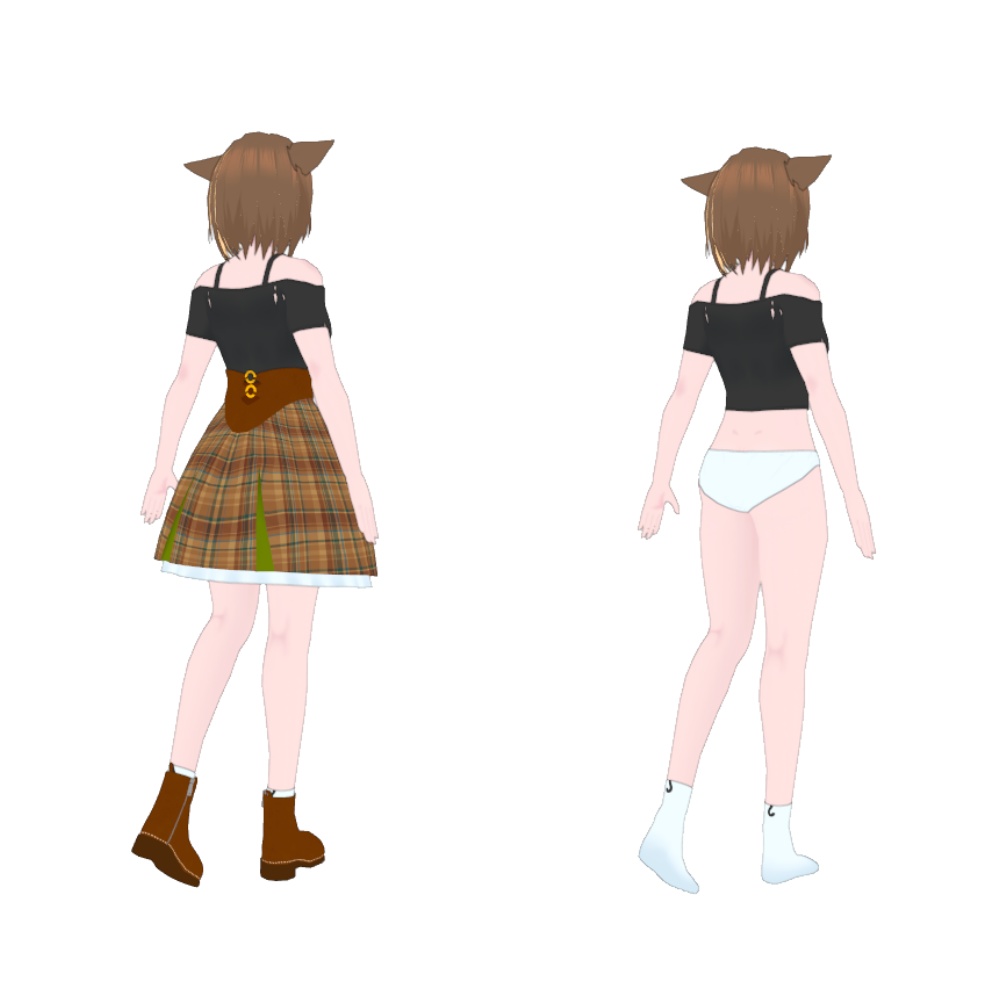 【3Dモデル】ラッテ( Latte ) VRChat想定