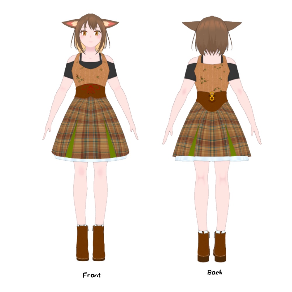 【3Dモデル】ラッテ( Latte ) VRChat想定