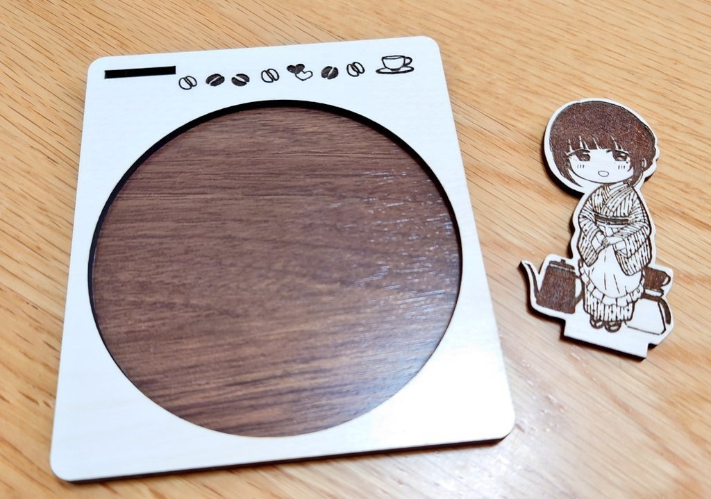 珈琲をしづかに コースタートレイ(キャラクタースタンド付)