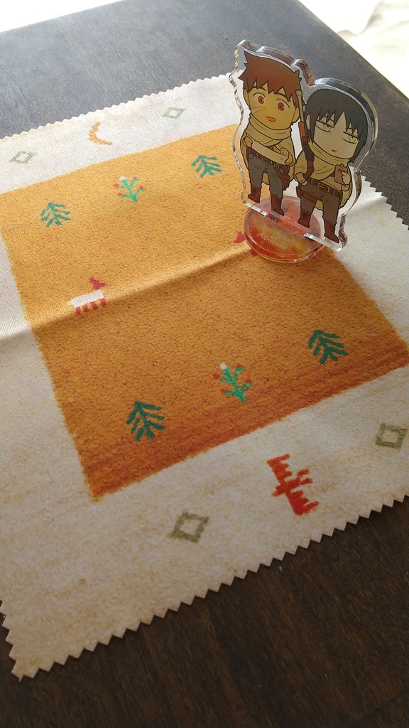 ギャッベ風メガネ拭き