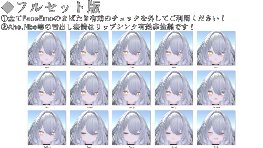 SALE!【ルルネ/rurune専用】動く!2.0 ルルネちゃん表情セット