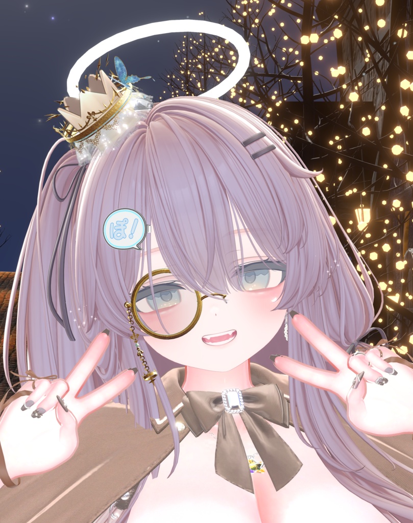 SALE!【VRChat向け】ふきだしヘアピン
