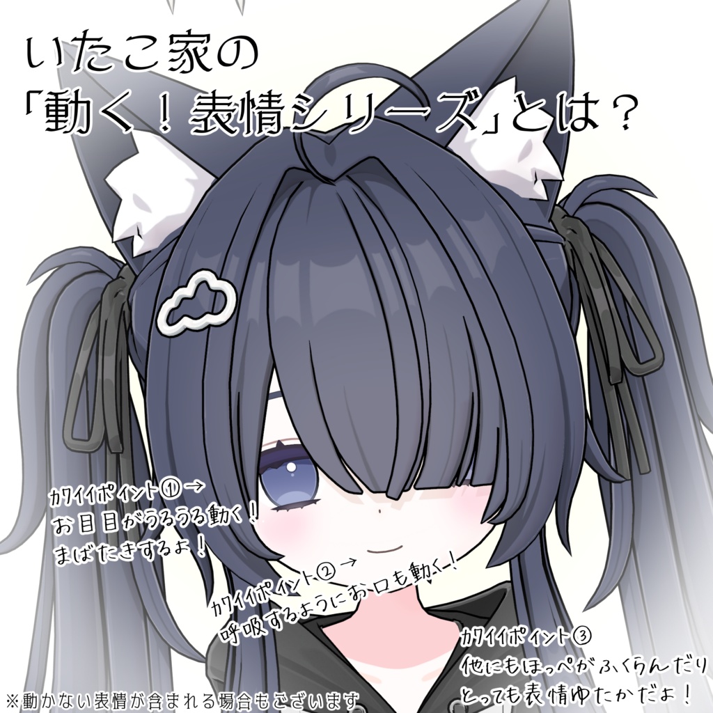 SALE!【てんちる/Tenchill専用】動く!てんちるちゃん表情セット