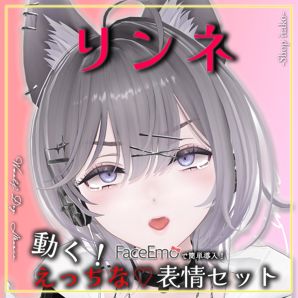 SALE!【リンネ/Linne専用】動く!えっちな♡リンネちゃん表情セット
