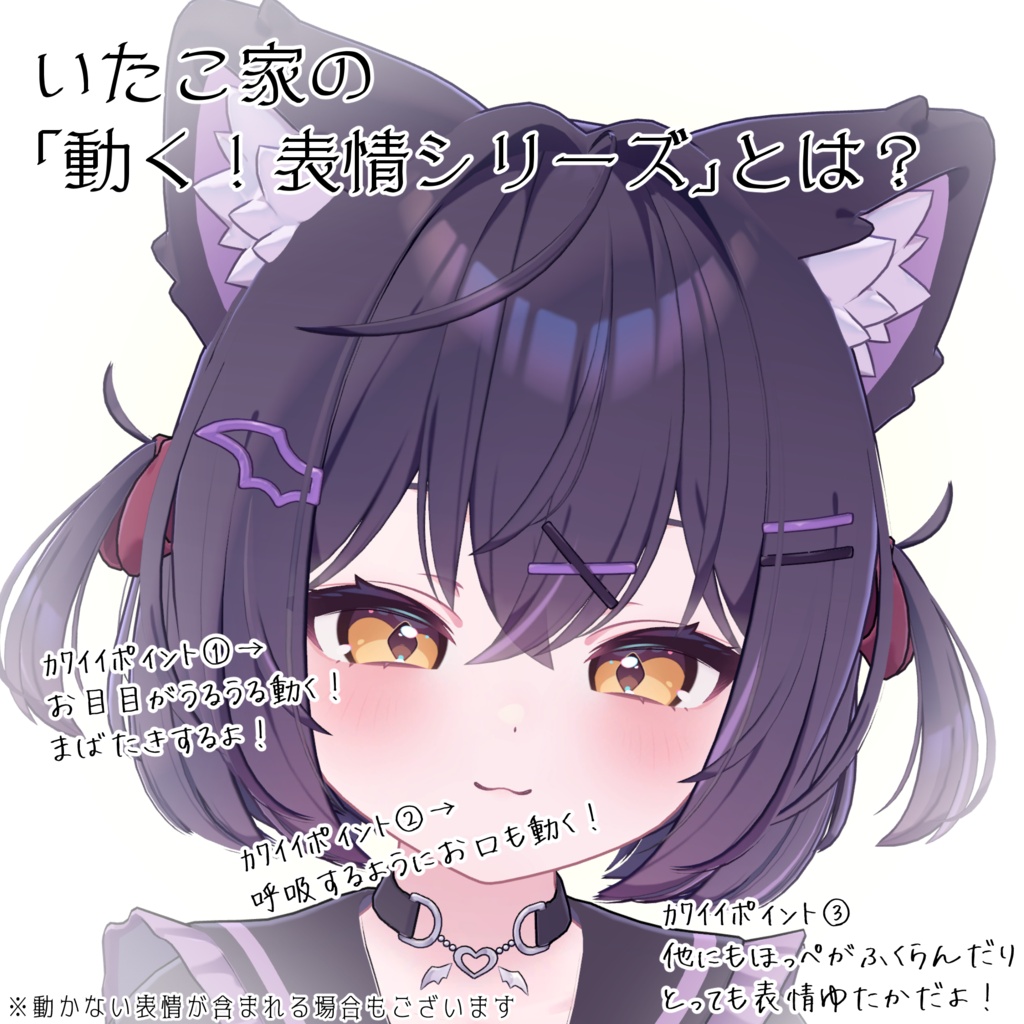 SALE!【ショコラ/Chocolat専用】動く!ショコラちゃん表情セット2.0