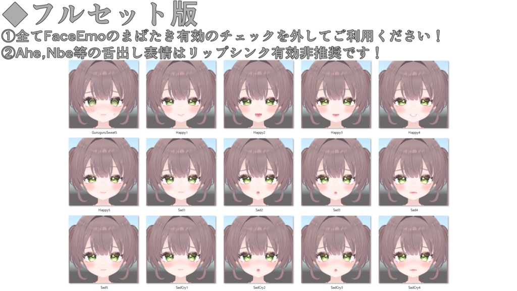SALE!【エグノエル/Eggnoel専用】動く!エグノエルちゃん表情セット+ちびノエル