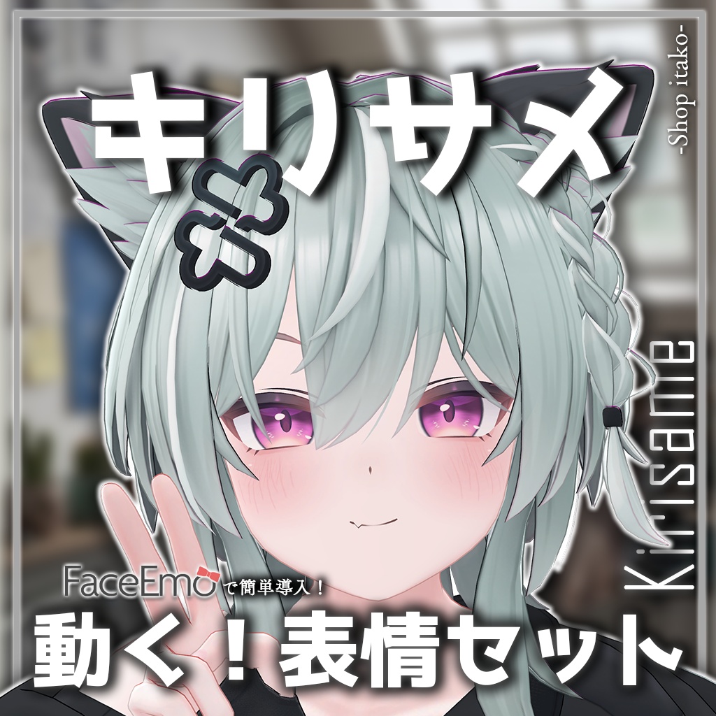 SALE!【キリサメ/Kirisame専用】動く!キリサメくん表情セット
