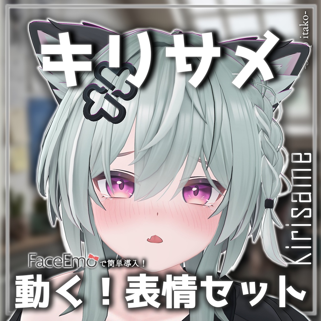 SALE!【キリサメ/Kirisame専用】動く!キリサメくん表情セット