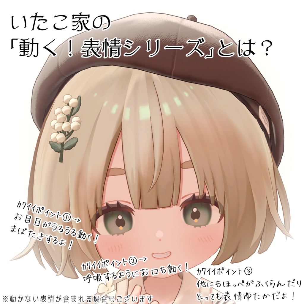 SALE!【りこりす/Licolis専用】動く!りこりすちゃん表情セット